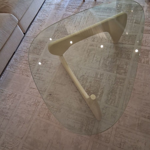 Bo Concept coffee table with glass and wood