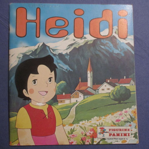 Panini Heidi album used with 183/400 stickers