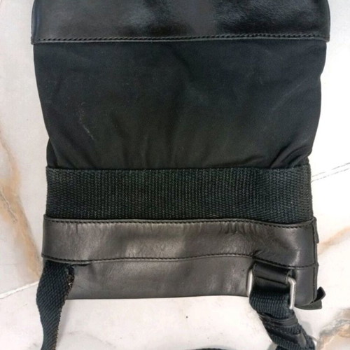 Bikkembergs leather men's bag used, black