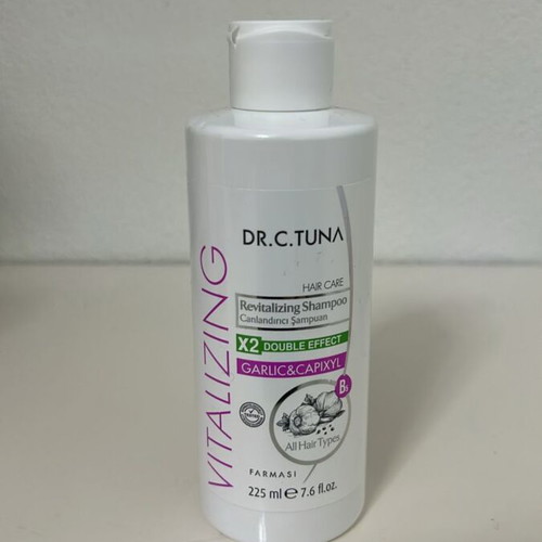 Dr. C. Tuna Vitalizing Garlic & Capixyl Shampoo 225ml new