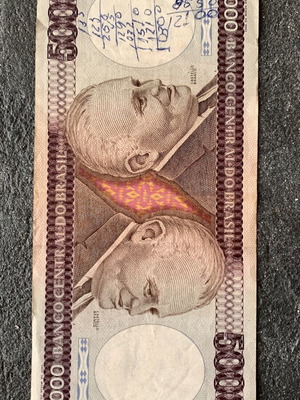 Banknote used, as shown