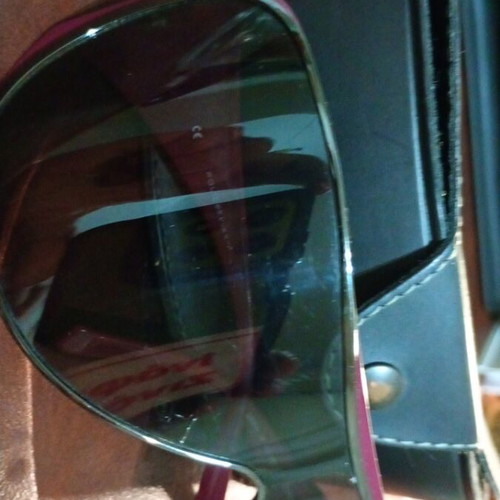 Police David Beckham collectible polarized sunglasses mask used, purple