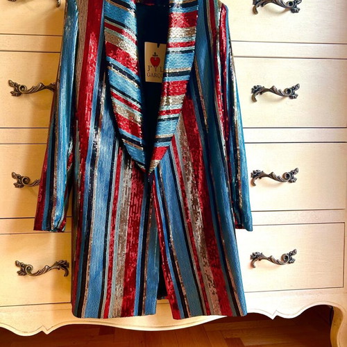 Sequin jacket new, size medium, multicolor, J'aime Les Garcons