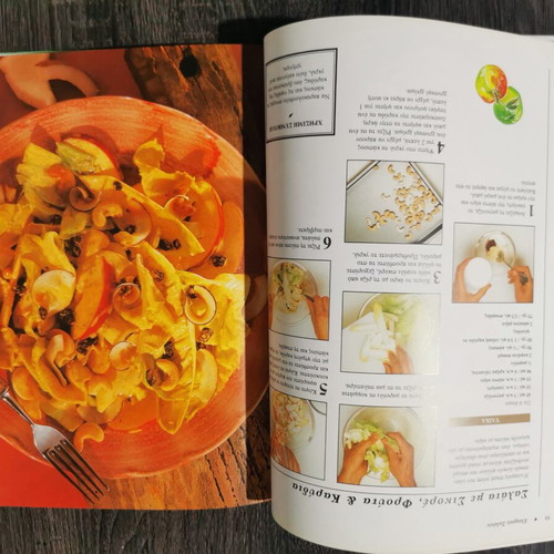 Salads cookbook used, 252 pages, Greek language