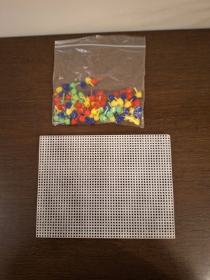 Mosaic with pegs like new