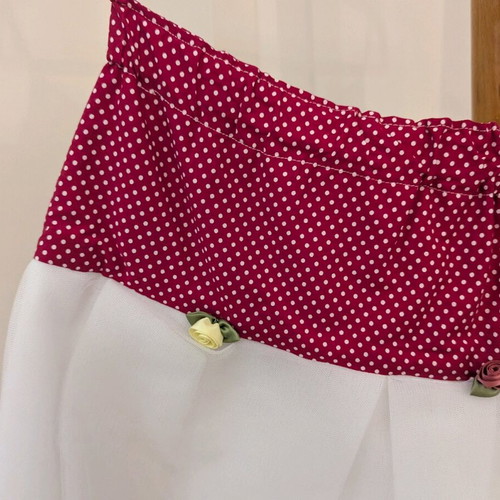 Underskirt petticoat like new, white and red