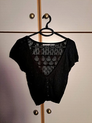 Cardigan top Stradivarius like new, black, size M