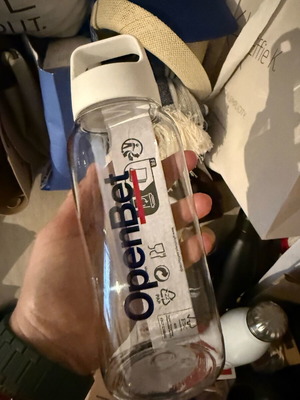 OpenBet water bottle new