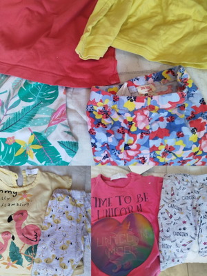Summer sets for babies up to 6 months, 4 used pieces