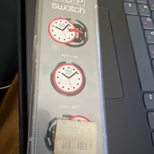 Swatch Pop Alice PWK165 watch new vintage 1992, purple and pink