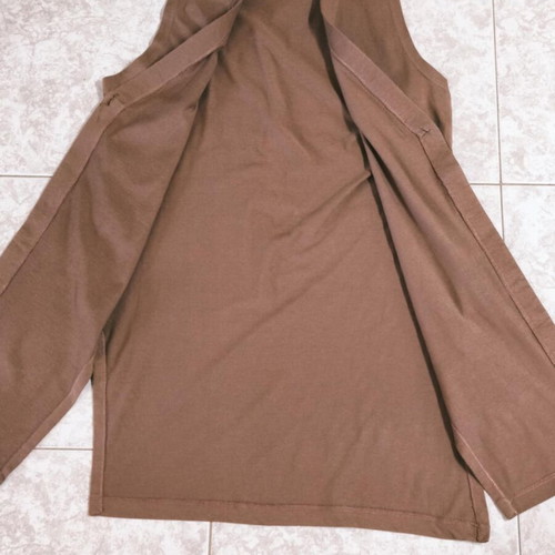 Long sleeveless vest like new, brown, size M/L/XL