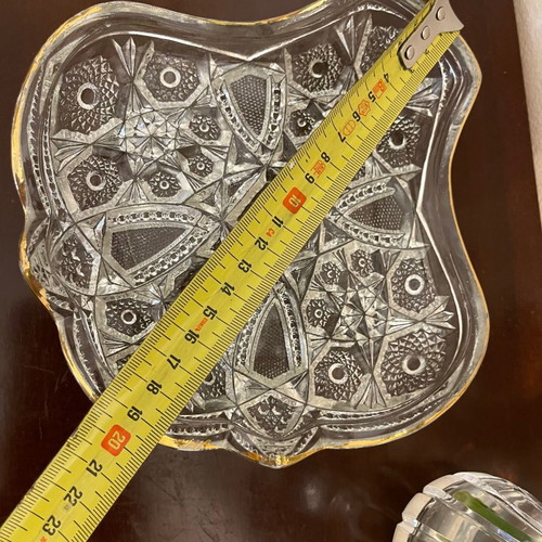 Vintage Crystal Serving Plate used