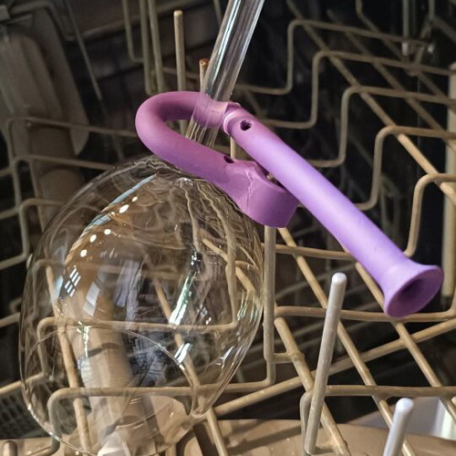 Silicone wine glass holders for dishwasher like new, set of 8