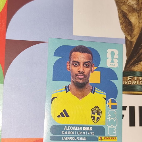Alexander Isak World Cup 2026 Panini Sticker like new