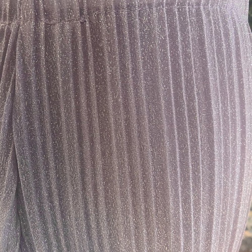 Lilac iridescent pleated palazzo pants