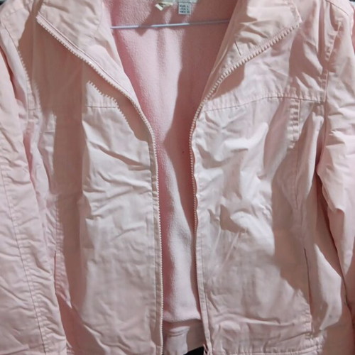 Women's or children's jacket with fur, like new, pink, size M