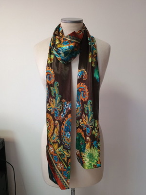Scarf used colorful large for hair