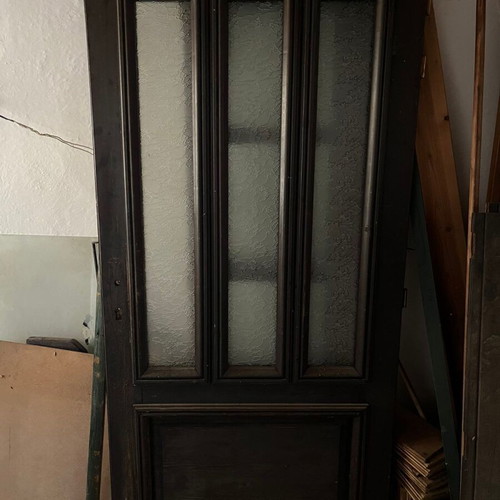 Traditional wooden doors and windows set, double glazed