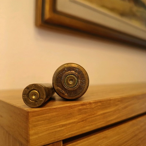 Brass casings used, set of 2 pieces