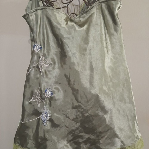 Custo Barcelona Silk Set Medium Like New Embroidered With Sequins