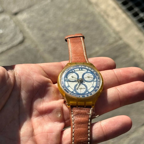 Swatch Chronograph SCN107 Honey Tree vintage watch 1993