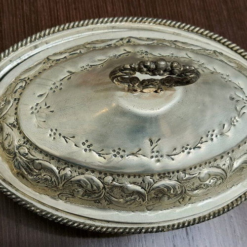 BM silver-plated fondue dish used 30×20