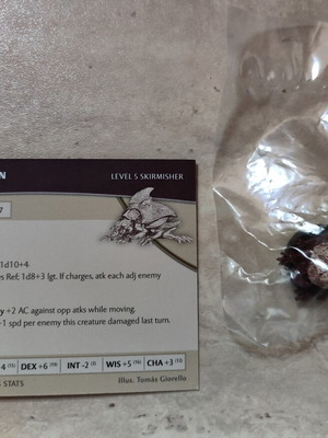 Runespiral Demon D&D miniature with card, sealed