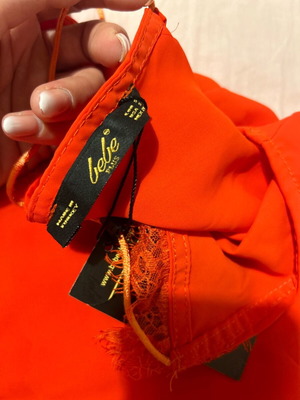 Red blouse new, size S