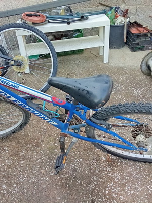 BMX bicycle used, blue, men's, with gears, drum brakes