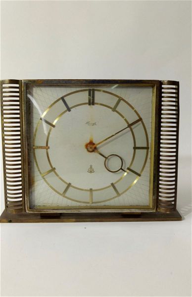  KIENZLE Art Deco 1922 Brass Mantel Clock - Henrich Moller - poli spanio roloi