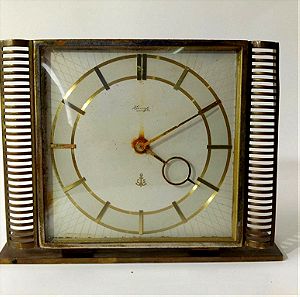 KIENZLE Art Deco 1922 Brass Mantel Clock - Henrich Moller - πολύ σπανιο ρολόι