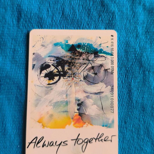 German phone card used