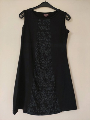Winter sleeveless dress used, black, size M