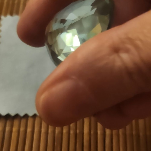 Aquamarine gemstone cut for jewelry