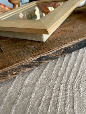 Αποξηραμένα λουλούδια σε ξύλινο κάδρο 3-D μεταχειρισμένα