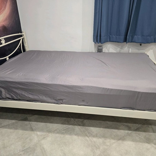 Semi-double bed frame, mattress size 120×200 cm