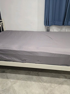 Semi-double bed frame, mattress size 120×200 cm
