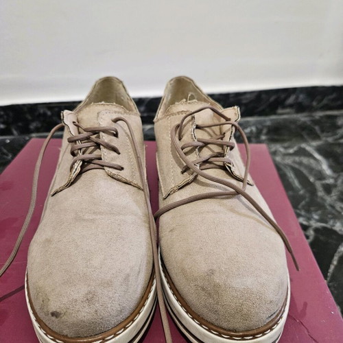 Suede Γυναικεία Παπούτσια Τύπου Oxford Μεταχειρισμένα, Μπεζ, Μέγεθος 38