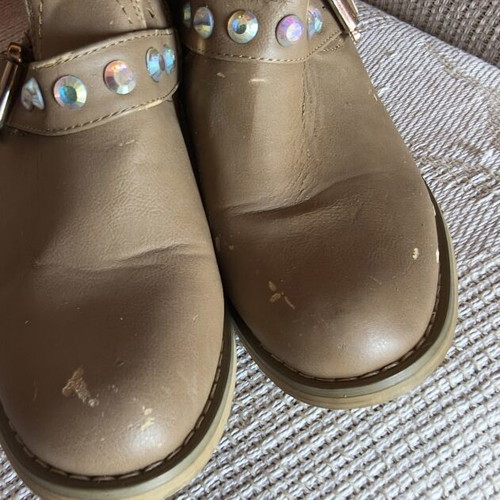 Summer ankle boots beige size 37 used with minor wear
