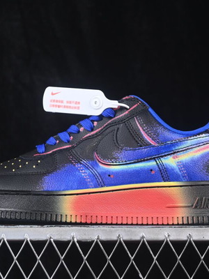 Nike Air Force 1 Black Racer sneakers new, handmade custom design