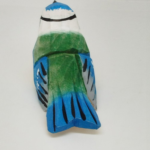 Handmade wooden bird new, painted with bright colors
