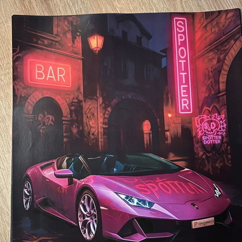 Lamborghini Pink Custom Poster new, 30x40cm, matte paper