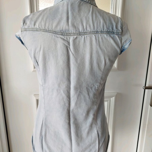 Bershka denim shirt almost new, blue, size S