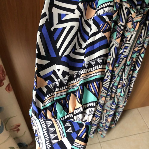 Long dress xxl new, colorful, polyester