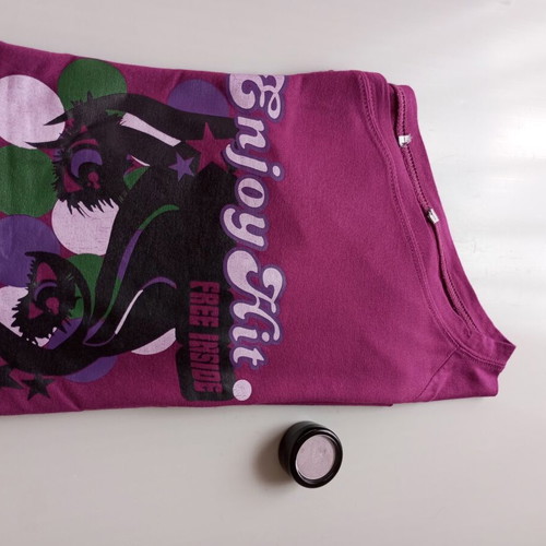 Enjoy Hit off-shoulder long sleeve blouse, purple/magenta, one size
