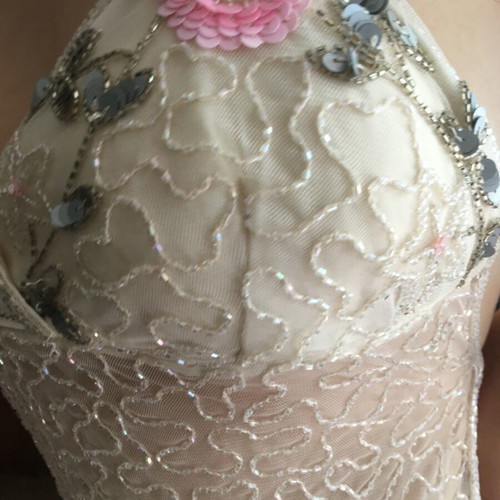 Beaded transparent top, size M