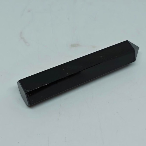 Obsidian Hexagonal Tower 7.5cm like new