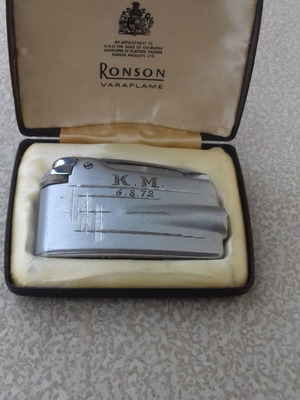 Ronson lighter boat shaped used 1970