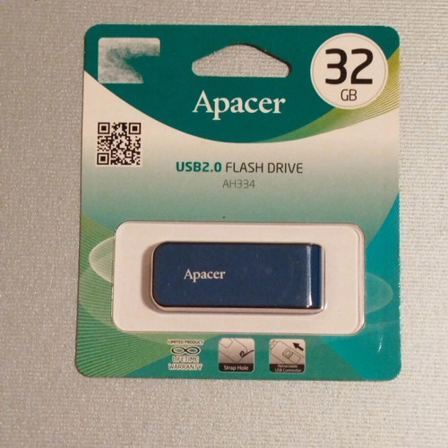 Apacer AH334 USB 2.0 Flash Drive 32GB new, Starry Blue color