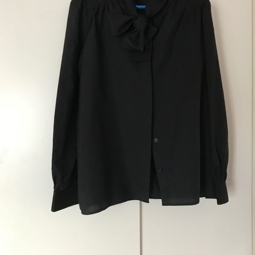 Vintage black shirt used, size XL 42, polyester